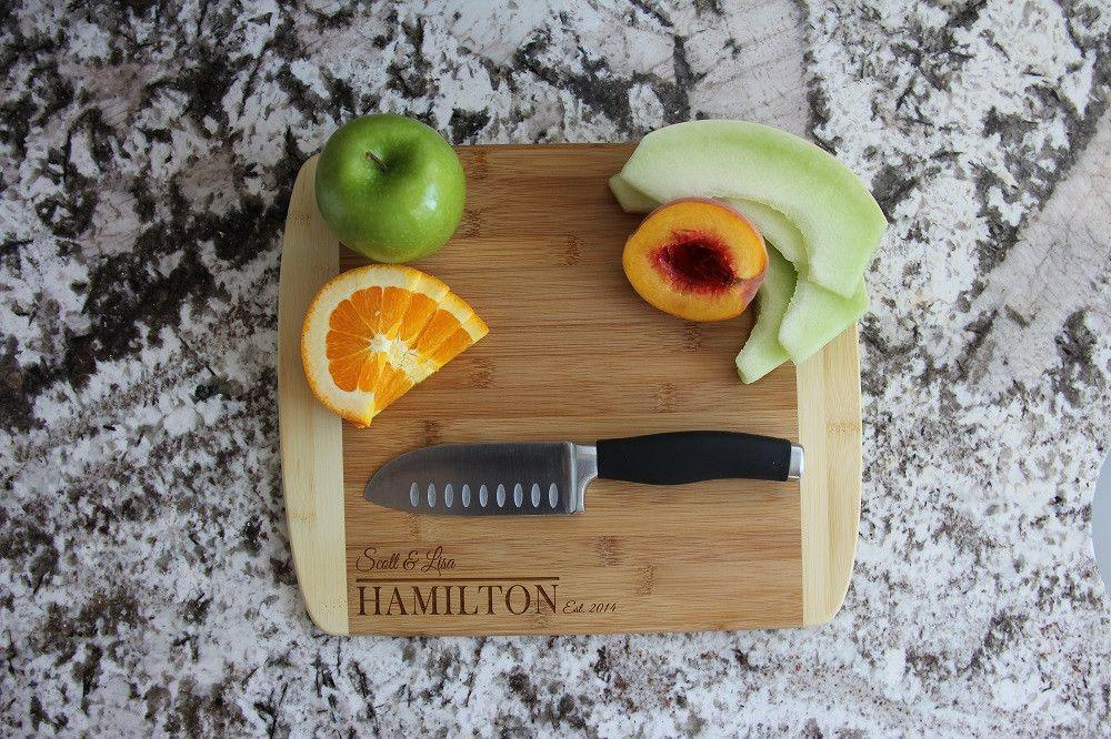 Personalized Bamboo Cutting Board 11x14 (Rounded Edge) – 7 Designs