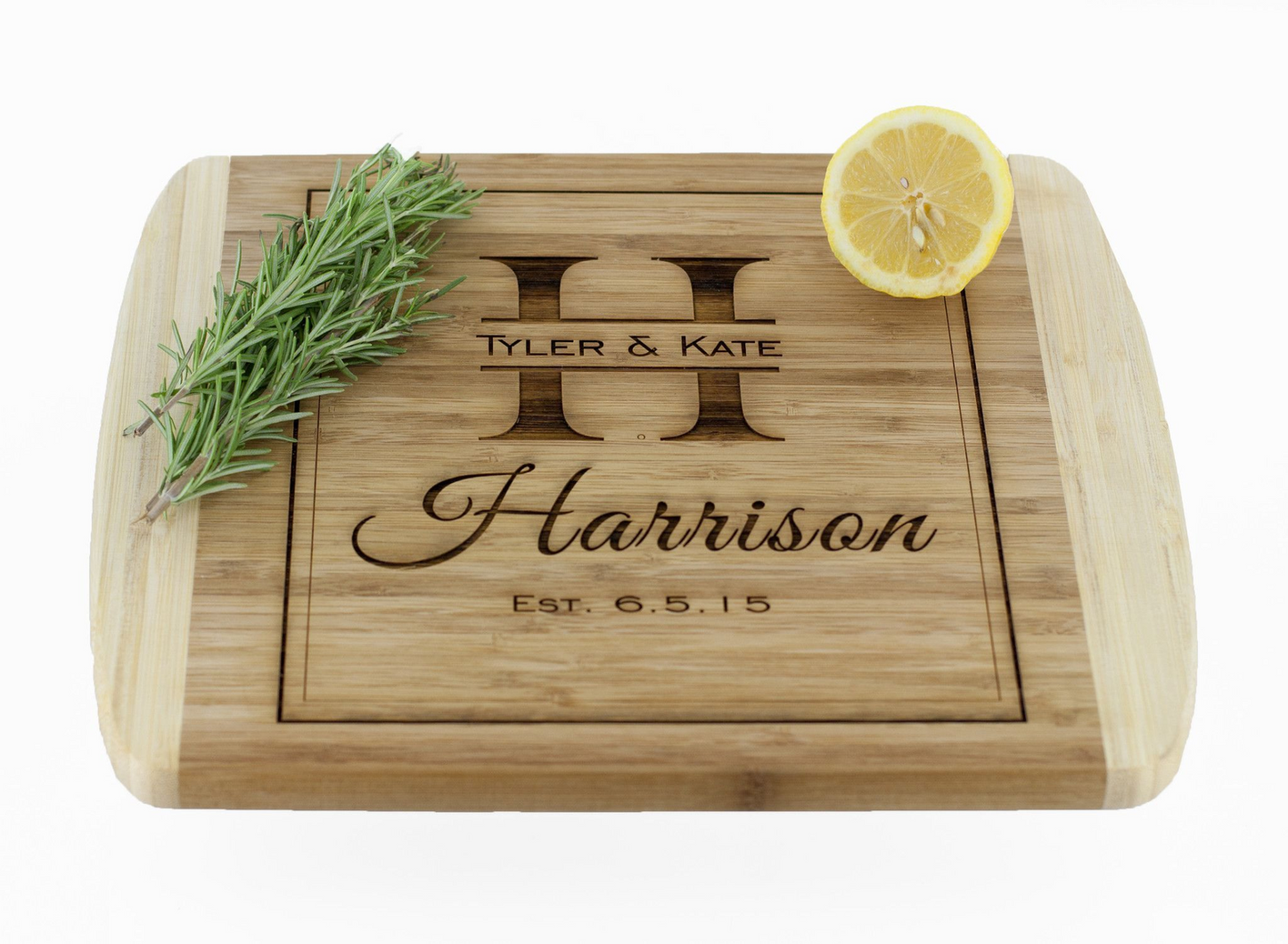 Personalized Bamboo Cutting Board 11x14 (Rounded Edge) – 7 Designs