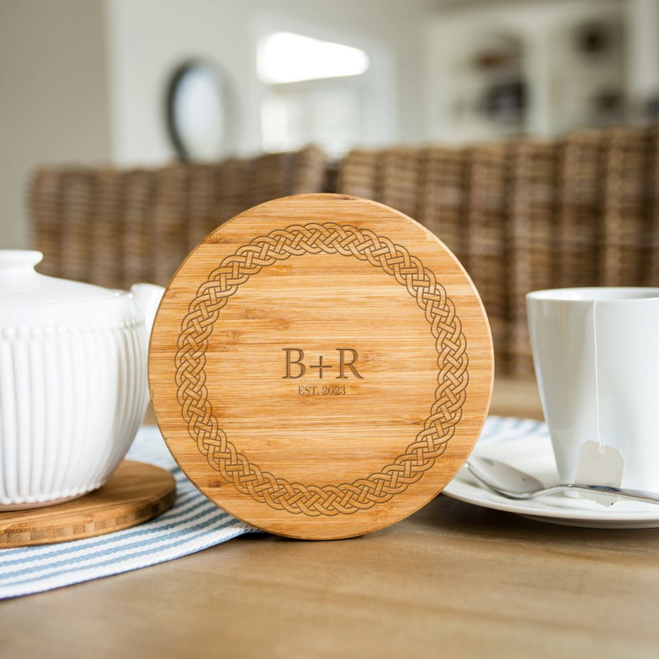 Personalized Bamboo Trivets - Couples Collection