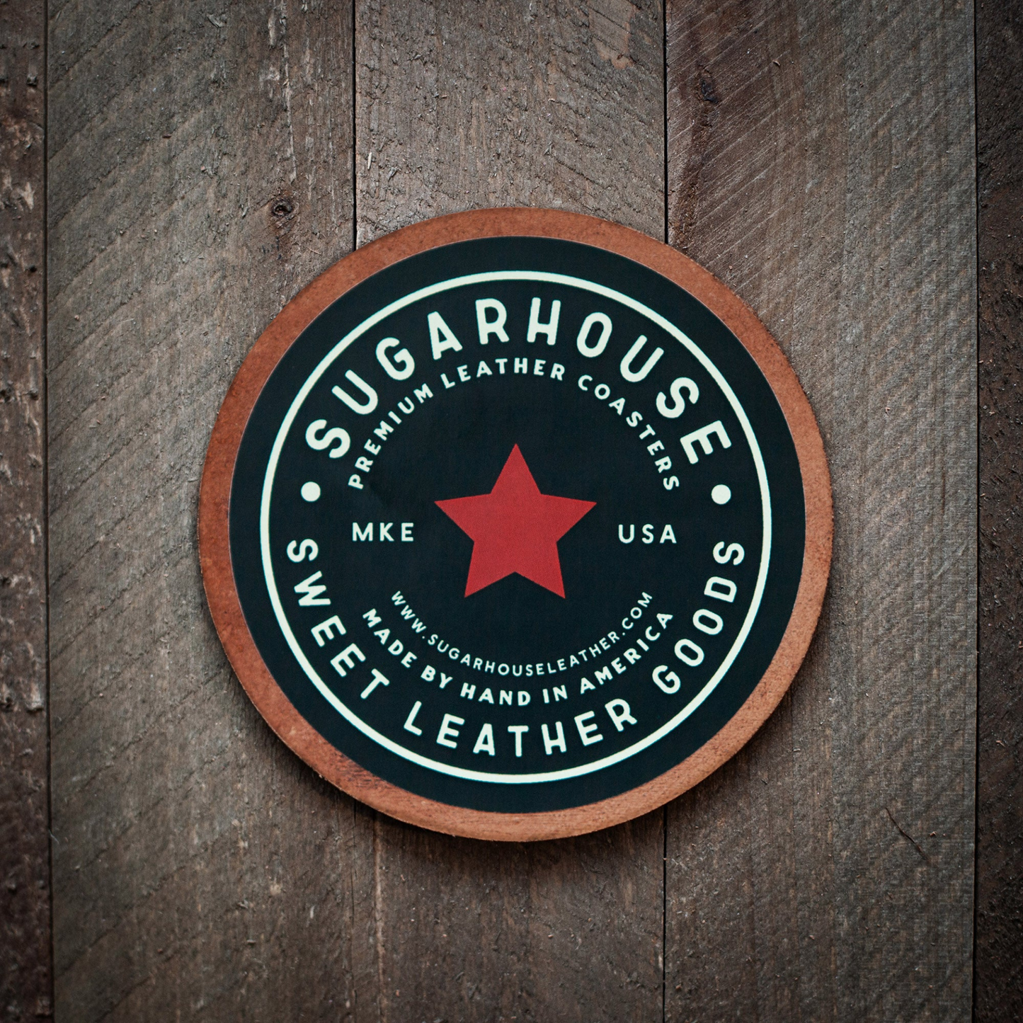 Craft Beer Leather Coaster