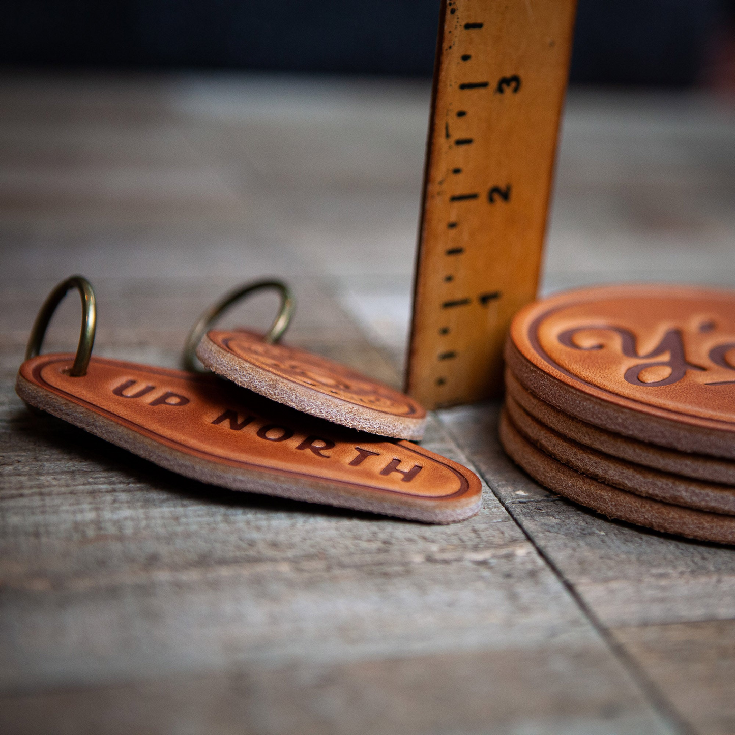 Strong Coffee Leather Coaster