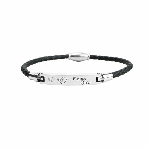 Genuine Magnetic Leather Mama Bracelet