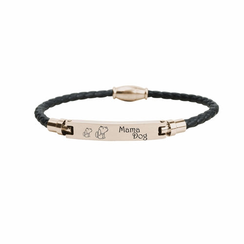 Genuine Magnetic Leather Mama Bracelet